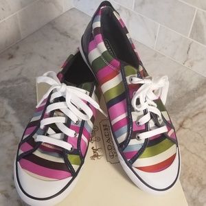 Coach Legacy Stripe Barrett Sneaker NIB